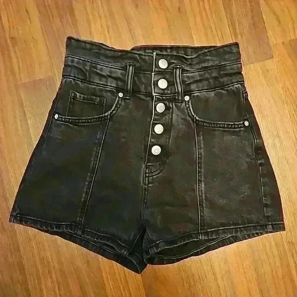 wild fable Pants - Wild Fable | Highest Rise Shorts | Black Wash Cotton | Size 0